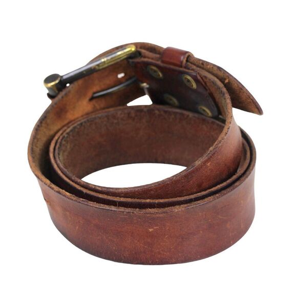 Levi's SADDLE BROWN GENUINE LEATHER 1.5"Wd CASUAL DRESS MEN'S BELT Sz 38/95 (34D - Picture 4 of 14